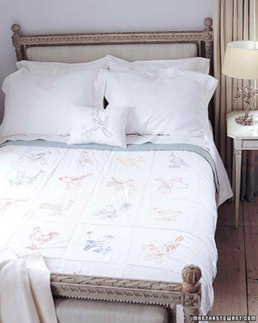 Embroidered Bed Coverlets Fashion Dresses